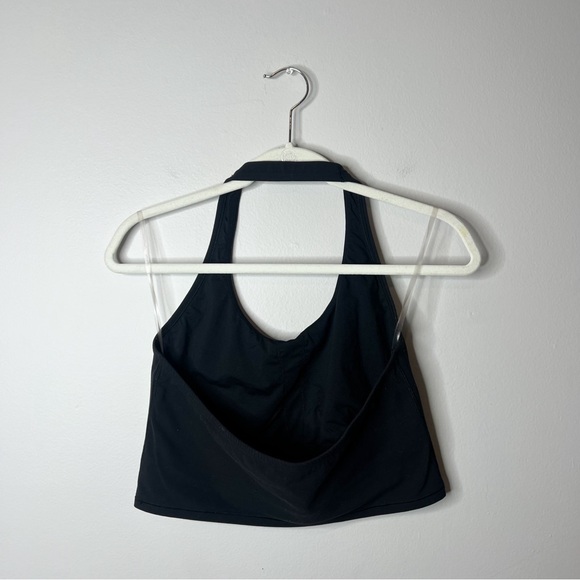 Athleta Halter Crop Sports Bra Black - Picture 6 of 8